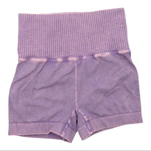 Purple Wash Free People Good Karma Running Shorts